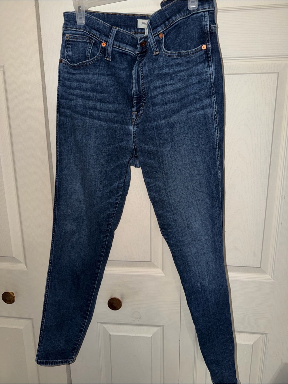 Madewell Slim Skinny Jeans in Dark Blue Wash